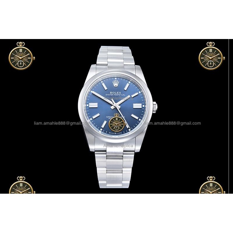 Oyster Perpetual 41MM 124300 904L SS/SS Blue/Stk CLEAN PLUS DD3230
