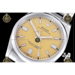 Oyster Perpetual 41MM 124300 904L SS/SS Yellow/Stk CLEAN PLUS DD3230