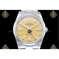 Oyster Perpetual 41MM 124300 904L SS/SS Yellow/Stk CLEAN PLUS DD3230