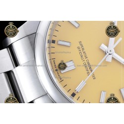 Oyster Perpetual 41MM 124300 904L SS/SS Yellow/Stk CLEAN PLUS DD3230