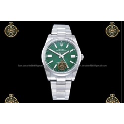 Oyster Perpetual 41MM 124300 904L SS/SS Grn/Stk CLEAN PLUS DD3230