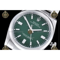 Oyster Perpetual 41MM 124300 904L SS/SS Grn/Stk CLEAN PLUS DD3230