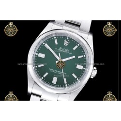 Oyster Perpetual 41MM 124300 904L SS/SS Grn/Stk CLEAN PLUS DD3230