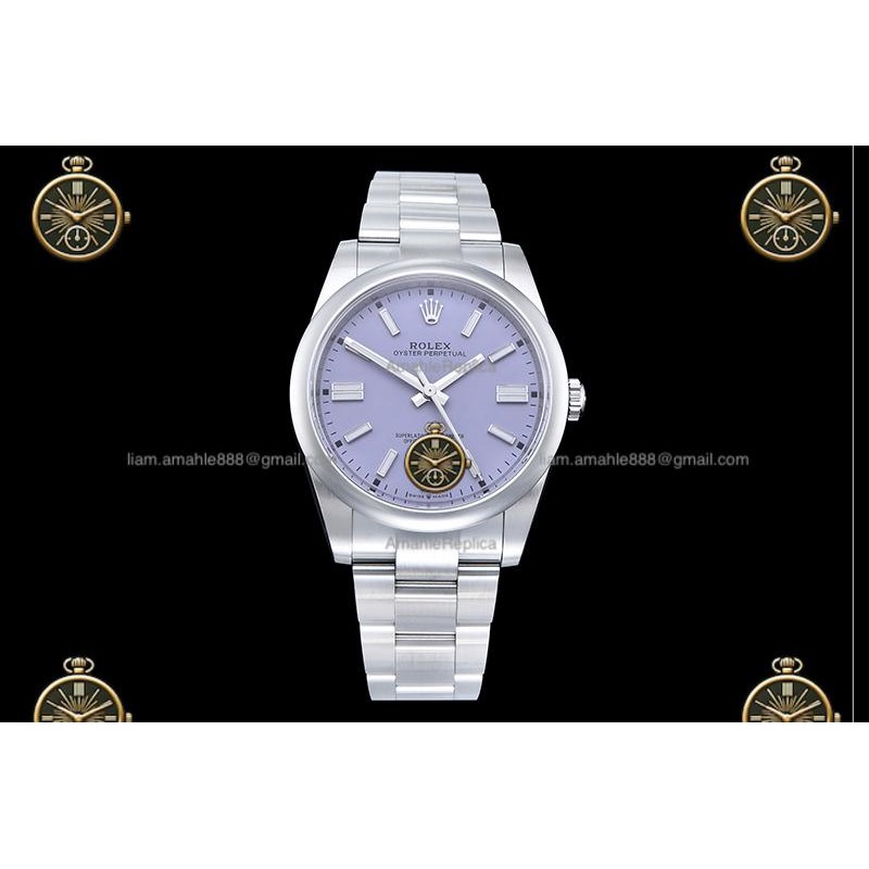 Oyster Perpetual 36MM 126000 904L SS/SS Purple/Stk CLEAN PLUS DD3230