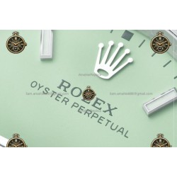 Oyster Perpetual 36MM 126000 904L SS/SS Pistachio Grn/Stk CLEAN PLUS DD3230