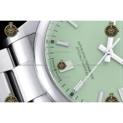 Oyster Perpetual 36MM 126000 904L SS/SS Pistachio Grn/Stk CLEAN PLUS DD3230