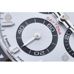 Daytona 126500 904L SS/SS White/Stk ZF SH4131