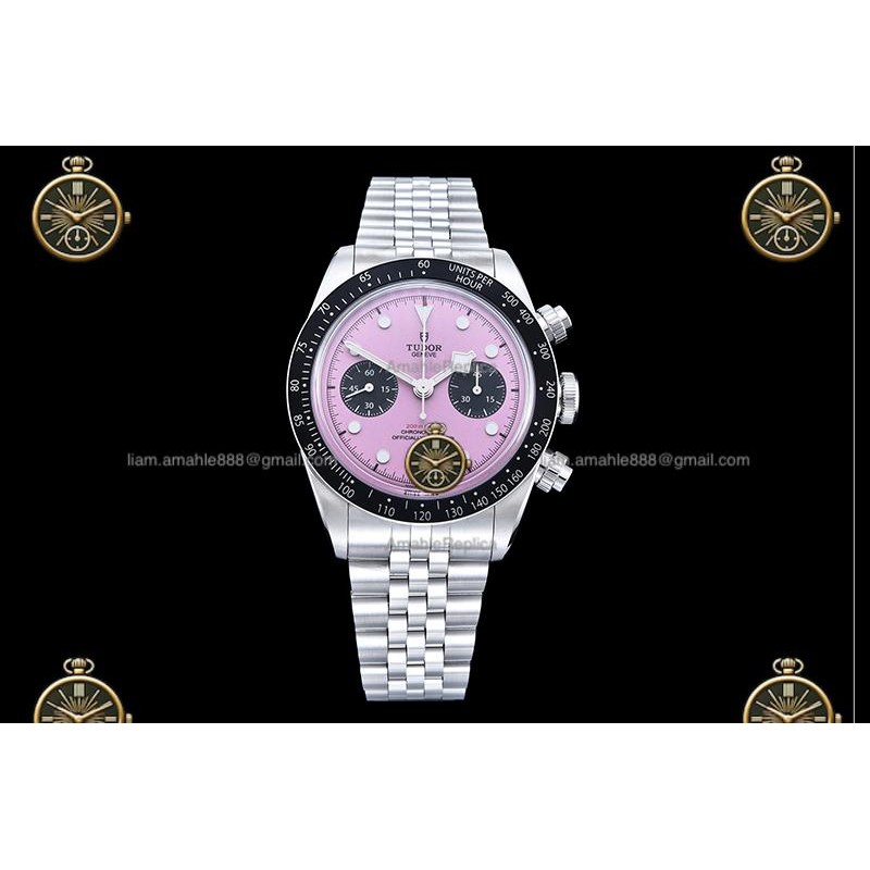 Tudor Black Bay Chronograph M79360N SS/JUB Pink/Blk/Dot ZF DD7750