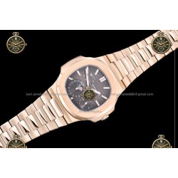 Nautilus Moon Phase 5712 RG/RG Brown/Stk WSF JH240