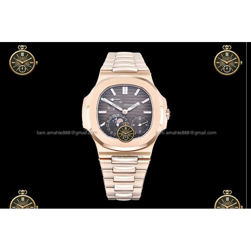 Nautilus Moon Phase 5712 RG/RG Brown/Stk WSF JH240