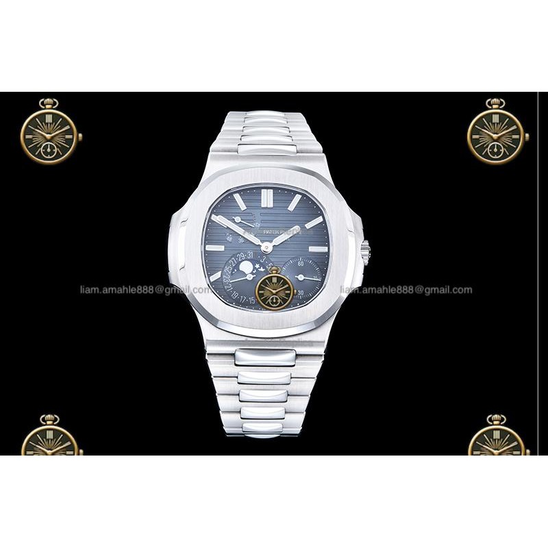 Nautilus Moon Phase 5712 SS/SS Blue/Stk WSF JH240