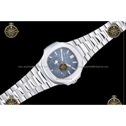 Nautilus Moon Phase 5712 SS/SS Blue/Stk WSF JH240