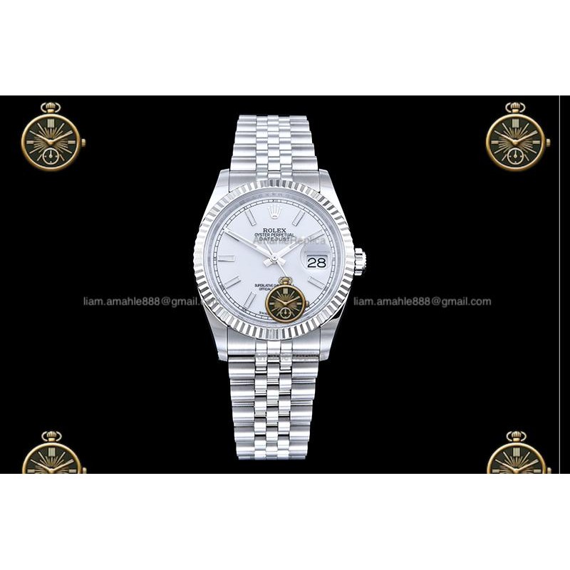 Datejust 36MM 116234 904L SS/FLT/JUB White/Stk JRF VR3135