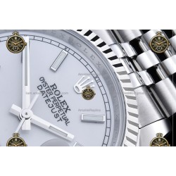 Datejust 36MM 116234 904L SS/FLT/JUB White/Stk JRF VR3135