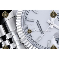 Datejust 36MM 116234 904L SS/FLT/JUB White/Stk JRF VR3135