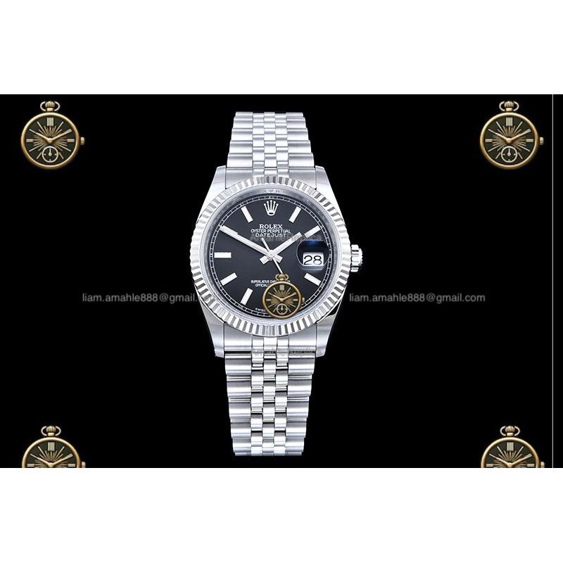 Datejust 36MM 116234 904L SS/FLT/JUB Black/Stk JRF VR3135