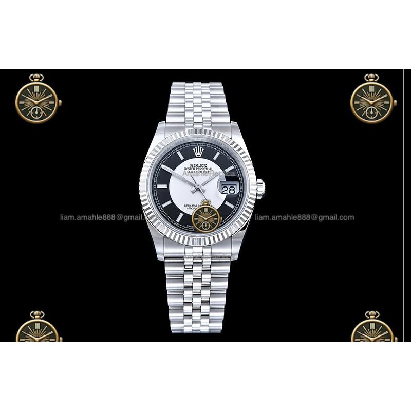 Datejust 36MM 116234 904L SS/FLT/JUB Black/Silver/Stk JRF VR3135