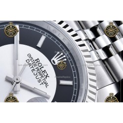 Datejust 36MM 116234 904L SS/FLT/JUB Black/Silver/Stk JRF VR3135