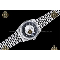 Datejust 36MM 116234 904L SS/FLT/JUB Black/Silver/Stk JRF VR3135