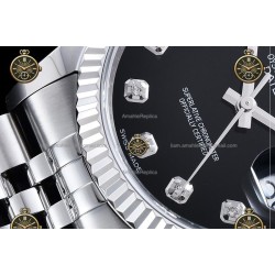 Datejust 36MM 116234 904L SS/FLT/JUB Black/Dia JRF VR3135