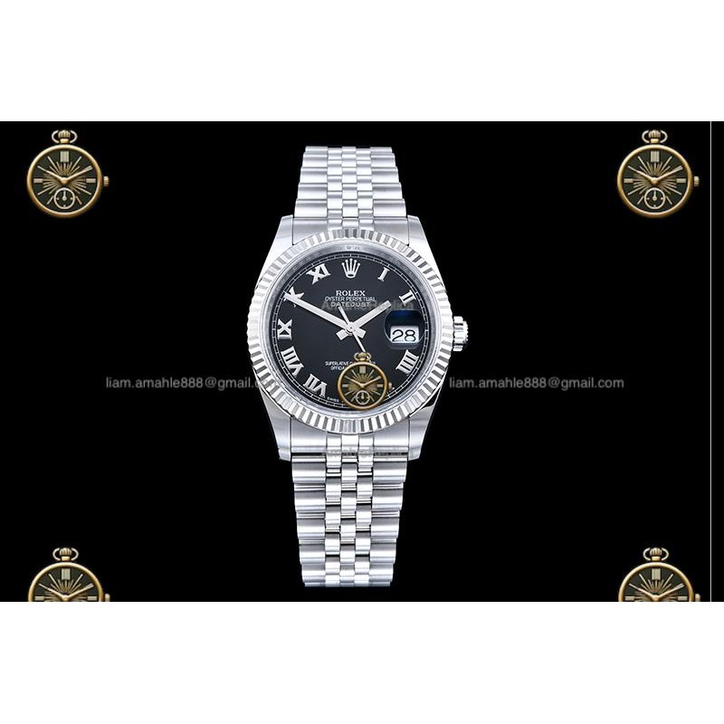 Datejust 36MM 116234 904L SS/FLT/JUB Black/Rmn JRF VR3135