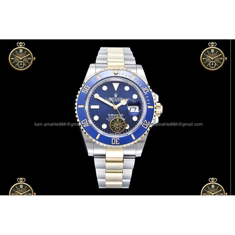 Submariner 41MM 126613LB 904L YG/SS Blue/Dot QF JH3235-FS