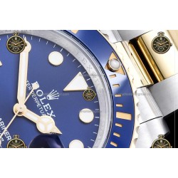 Submariner 41MM 126613LB 904L YG/SS Blue/Dot QF JH3235-FS