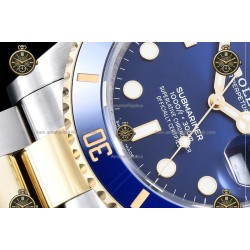 Submariner 41MM 126613LB 904L YG/SS Blue/Dot QF JH3235-FS