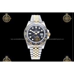 GMT-Master II 40MM 126713GRNR 904L Wtd YG/SS/CER/JUB Black/Dot QF QF3285-FS