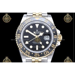 GMT-Master II 40MM 126713GRNR 904L Wtd YG/SS/CER/JUB Black/Dot QF QF3285-FS