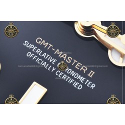 GMT-Master II 40MM 126713GRNR 904L Wtd YG/SS/CER/JUB Black/Dot QF QF3285-FS