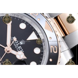 GMT-Master II 40MM 126711CHNR 904L Wtd RG/SS/CER/OYS Black/Dot QF QF3285-FS