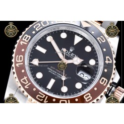 GMT-Master II 40MM 126711CHNR 904L Wtd RG/SS/CER/OYS Black/Dot QF QF3285-FS