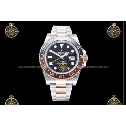 GMT-Master II 40MM 126711CHNR 904L Wtd RG/SS/CER/OYS Black/Dot QF QF3285-FS