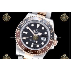 GMT-Master II 40MM 126711CHNR 904L Wtd RG/SS/CER/OYS Black/Dot QF QF3285-FS