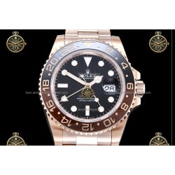 GMT-Master II 40MM 126715CHNR 904L Wtd RG/CER/OYS Black/Dot QF QF3285-FS