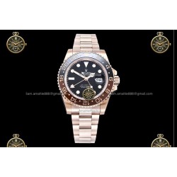GMT-Master II 40MM 126715CHNR 904L Wtd RG/CER/OYS Black/Dot QF QF3285-FS