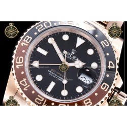 GMT-Master II 40MM 126715CHNR 904L Wtd RG/CER/OYS Black/Dot QF QF3285-FS