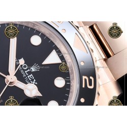 GMT-Master II 40MM 126715CHNR 904L Wtd RG/CER/OYS Black/Dot QF QF3285-FS