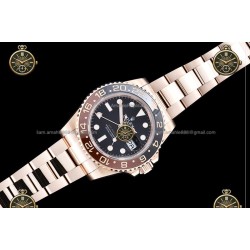 GMT-Master II 40MM 126715CHNR 904L Wtd RG/CER/OYS Black/Dot QF QF3285-FS