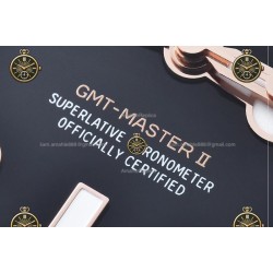 GMT-Master II 40MM 126715CHNR 904L Wtd RG/CER/OYS Black/Dot QF QF3285-FS