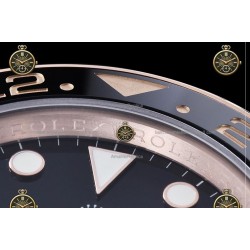 GMT-Master II 40MM 126715CHNR 904L Wtd RG/CER/OYS Black/Dot QF QF3285-FS