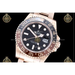 GMT-Master II 40MM 126715CHNR 904L Wtd RG/CER/OYS Black/Dot QF QF3285-FS