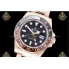 GMT-Master II 40MM 126715CHNR 904L Wtd RG/CER/OYS Black/Dot QF QF3285-FS