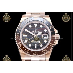 GMT-Master II 40MM 126715CHNR 904L Wtd RG/CER/OYS Tiger Iron/Cot QF QF3285-FS