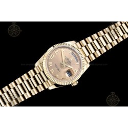 Day-Date 36mm Wtd 904L YG/YG/Flt/Pres Gold/Rmn QF VR3255