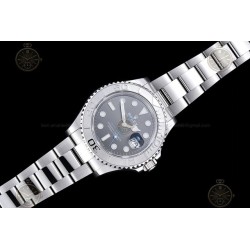 YachtMaster 40mm 126622 904L SS/SS Grey/Dot EWE A3235