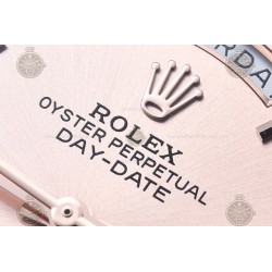 Day-Date 40mm 904L RG/Flt/Pres Rose Gold/Rmn/Stk GMF A2836