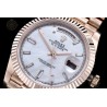 Day-Date 40mm 904L RG/Flt/Pres White MOP/B.Dia GMF A2836