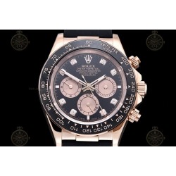 Daytona 116505 RG/RU/CER Black/Gold/Diam GDF A3836